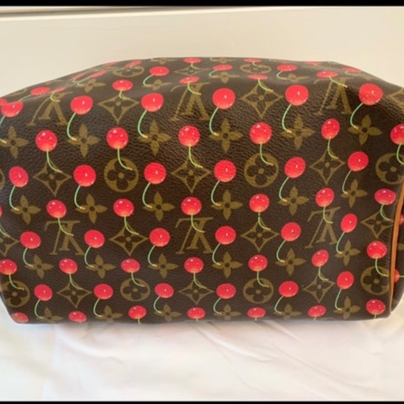 LOUIS VUITTON TAKASHI MURAKAMIS MONOGRAM CERISES SPEEDY 25 - Picture 14 of 14